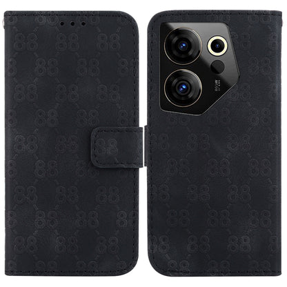 Double 8-shaped Embossed Leather Phone Case, For Tecno Pova 5 Pro, For Tecno Pova Neo 3, For Tecno Pova 5, For Tecno Camon 20 Premier 5G, For Tecno Camon 20 Pro 5G, For Tecno Camon 20 Pro 4G / Camon 20, For Tecno Spark 10 5G                            ...