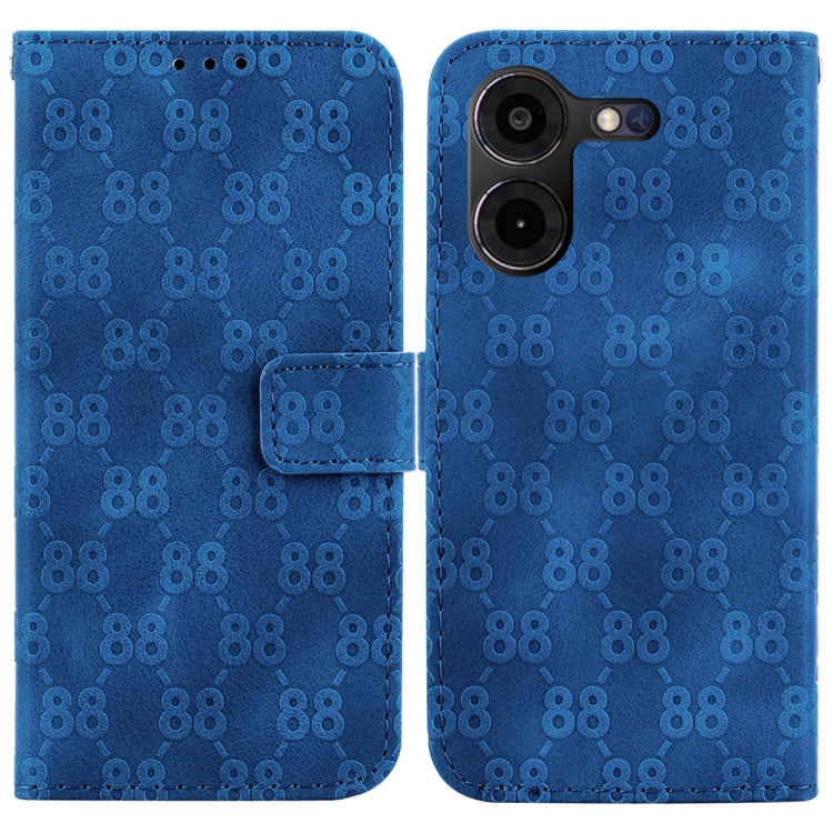 Double 8-shaped Embossed Leather Phone Case, For Tecno Pova 5 Pro, For Tecno Pova Neo 3, For Tecno Pova 5, For Tecno Camon 20 Premier 5G, For Tecno Camon 20 Pro 5G, For Tecno Camon 20 Pro 4G / Camon 20, For Tecno Spark 10 5G                            ...