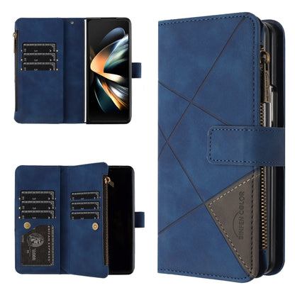 Rhombus Texture Zipper Wallet Leather Phone Case, For Galaxy Z Fold8 5G, For Samsung Galaxy Z Fold7, For Samsung Galaxy Z Fold6, For Samsung Galaxy Z Fold5, For Samsung Galaxy Z Fold4, For Samsung Galaxy Z Fold3
