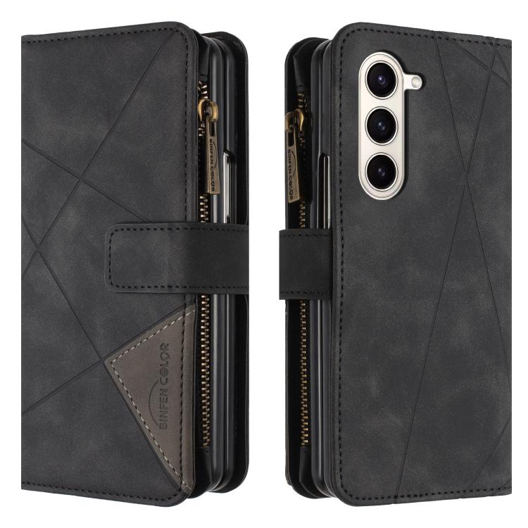 Rhombus Texture Zipper Wallet Leather Phone Case, For Galaxy Z Fold8 5G, For Samsung Galaxy Z Fold7, For Samsung Galaxy Z Fold6, For Samsung Galaxy Z Fold5, For Samsung Galaxy Z Fold4, For Samsung Galaxy Z Fold3