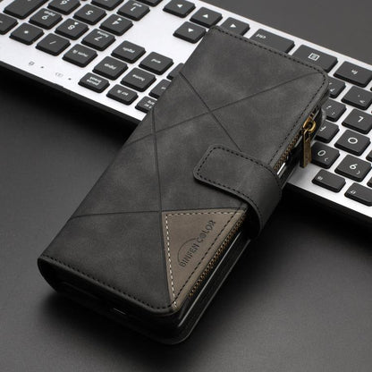 Rhombus Texture Zipper Wallet Leather Phone Case, For Galaxy Z Fold8 5G, For Samsung Galaxy Z Fold7, For Samsung Galaxy Z Fold6, For Samsung Galaxy Z Fold5, For Samsung Galaxy Z Fold4, For Samsung Galaxy Z Fold3