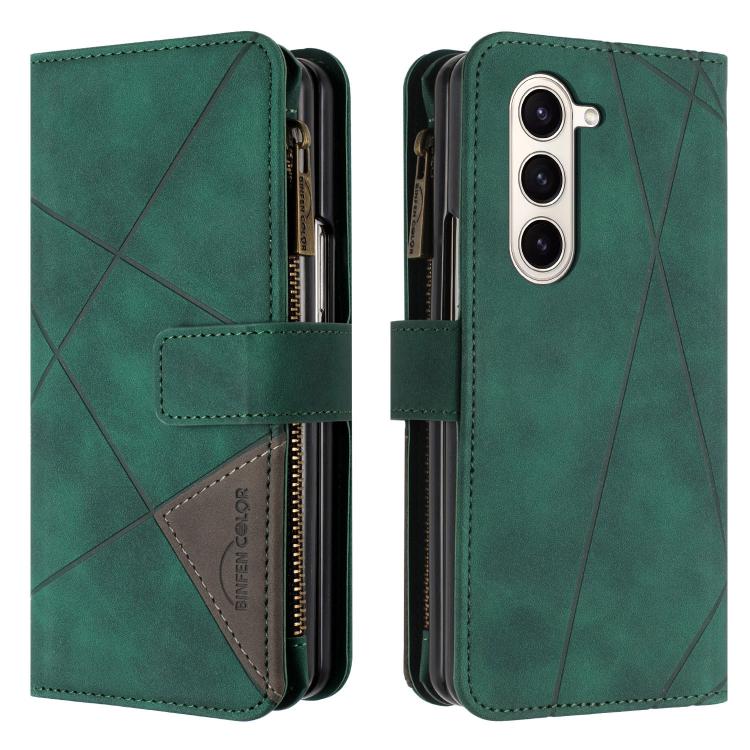 Rhombus Texture Zipper Wallet Leather Phone Case, For Galaxy Z Fold8 5G, For Samsung Galaxy Z Fold7, For Samsung Galaxy Z Fold6, For Samsung Galaxy Z Fold5, For Samsung Galaxy Z Fold4, For Samsung Galaxy Z Fold3