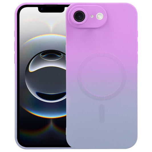 Liquid TPU Silicone Gradient MagSafe Phone Case, For iPhone 16e, For iPhone 16 Pro Max, For iPhone 16 Pro, For iPhone 16 Plus, For iPhone 16, For iPhone 15 Pro Max, For iPhone 15 Pro, For iPhone 15 Plus, For iPhone 15