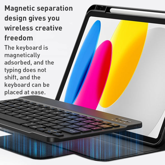 WiWU Skin Feel Magnetic Detachable Keyboard Tablet Case, For iPad 10th Gen 10.9 2022, For iPad Air 2022 / iPad Pro 11 2021, For iPad 10.2 2021 / Air 2019