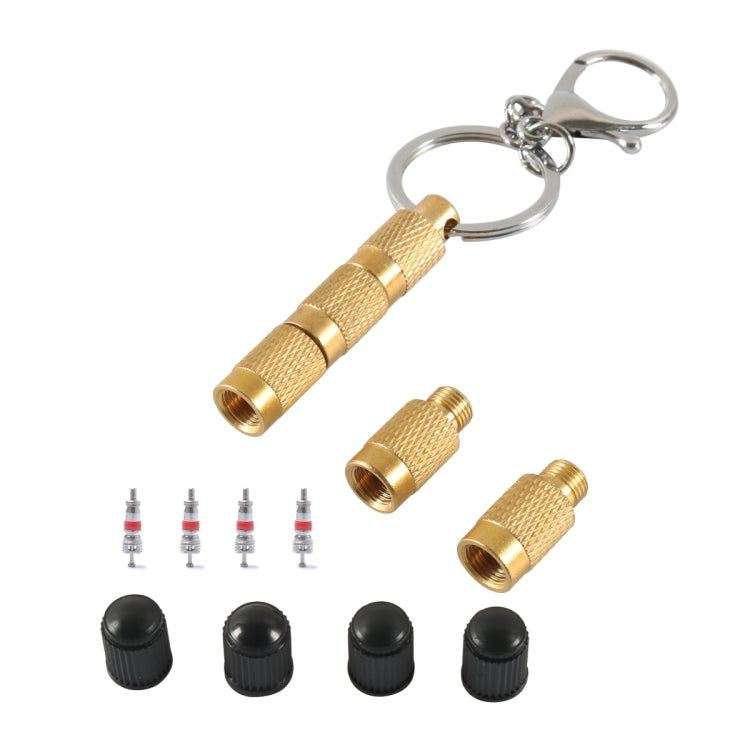 Offroad Vehicles 4 in 1 Brass Tire Deflation Tool Tire Exhaust Valve with Valve Core, A6633