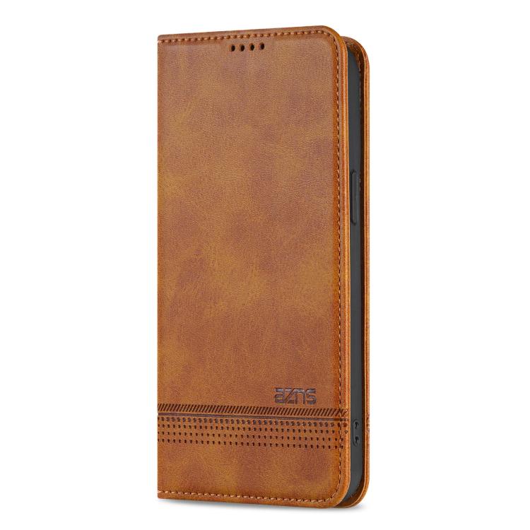 AZNS Magnetic Calf Texture Flip Leather Phone Case, For iPhone 17e / 16e, For iPhone 17 Pro Max, For iPhone 17 Pro, For iPhone 17, For iPhone Air, For iPhone 16 Pro Max, For iPhone 16 Pro, For iPhone 16 Plus, For iPhone 16, For iPhone 15 Pro Max       ...