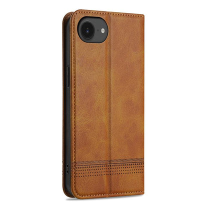 AZNS Magnetic Calf Texture Flip Leather Phone Case, For iPhone 17e / 16e, For iPhone 17 Pro Max, For iPhone 17 Pro, For iPhone 17, For iPhone Air, For iPhone 16 Pro Max, For iPhone 16 Pro, For iPhone 16 Plus, For iPhone 16, For iPhone 15 Pro Max       ...