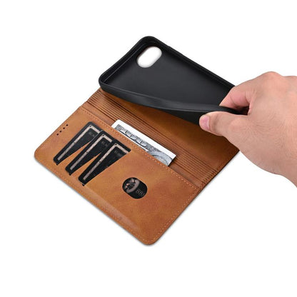 AZNS Magnetic Calf Texture Flip Leather Phone Case, For iPhone 17e / 16e, For iPhone 17 Pro Max, For iPhone 17 Pro, For iPhone 17, For iPhone Air, For iPhone 16 Pro Max, For iPhone 16 Pro, For iPhone 16 Plus, For iPhone 16, For iPhone 15 Pro Max       ...
