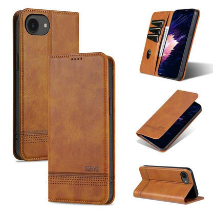 AZNS Magnetic Calf Texture Flip Leather Phone Case, For iPhone 17e / 16e, For iPhone 17 Pro Max, For iPhone 17 Pro, For iPhone 17, For iPhone Air, For iPhone 16 Pro Max, For iPhone 16 Pro, For iPhone 16 Plus, For iPhone 16, For iPhone 15 Pro Max       ...