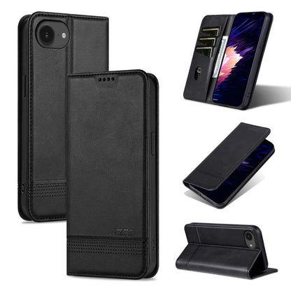 AZNS Magnetic Calf Texture Flip Leather Phone Case, For iPhone 17e / 16e, For iPhone 17 Pro Max, For iPhone 17 Pro, For iPhone 17, For iPhone Air, For iPhone 16 Pro Max, For iPhone 16 Pro, For iPhone 16 Plus, For iPhone 16, For iPhone 15 Pro Max       ...