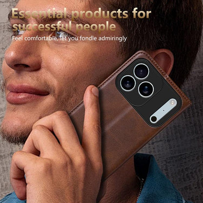AZNS Magnetic Calf Texture Flip Leather Phone Case, For iPhone 18 Pro, For iPhone 18 Pro Max, For iPhone 17e / 16e, For iPhone 17 Pro Max, For iPhone 17 Pro, For iPhone 17, For iPhone Air, For iPhone 16 Pro Max, For iPhone 16 Pro, For iPhone 16 Plus   ...