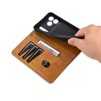 AZNS Magnetic Calf Texture Flip Leather Phone Case, For iPhone 18 Pro, For iPhone 18 Pro Max, For iPhone 17e / 16e, For iPhone 17 Pro Max, For iPhone 17 Pro, For iPhone 17, For iPhone Air, For iPhone 16 Pro Max, For iPhone 16 Pro, For iPhone 16 Plus   ...