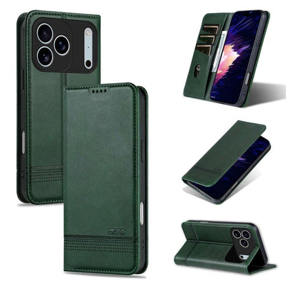 AZNS Magnetic Calf Texture Flip Leather Phone Case, For iPhone 18 Pro, For iPhone 18 Pro Max, For iPhone 17e / 16e, For iPhone 17 Pro Max, For iPhone 17 Pro, For iPhone 17, For iPhone Air, For iPhone 16 Pro Max, For iPhone 16 Pro, For iPhone 16 Plus   ...