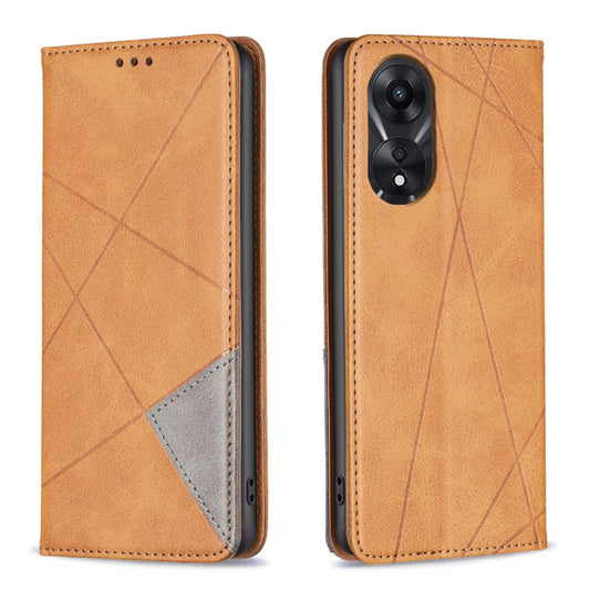 Prismatic Invisible Magnetic Leather Phone Case, For OPPO A78 5G, For OPPO A98 5G, For OPPO A79 5G, For OPPO A59 5G