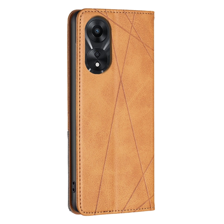 Prismatic Invisible Magnetic Leather Phone Case, For OPPO A78 5G, For OPPO A98 5G, For OPPO A79 5G, For OPPO A59 5G