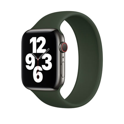 For Apple Watch Series 8&7 41mm / SE 2&6&SE&5&4 40mm / 3&2&1 38mm Solid Color Elastic Silicone Watch Band, Size:L 156mm, Size:L 156mm