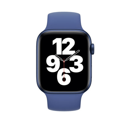 For Apple Watch Series 5 & 4 44mm / 3 & 2 & 1 42mm Solid Color Elastic Silicone Replacement Wrist Strap Watchband, Size:S 130mm, S 130mm, Size:M 143mm, M 143mm, Size:L 156mm, L 156mm