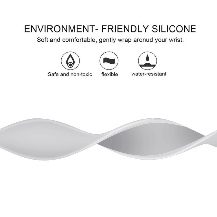 For Apple Watch Series 5 & 4 44mm / 3 & 2 & 1 42mm Solid Color Elastic Silicone Replacement Wrist Strap Watchband, S 130mm, Size:S 130mm, Size:M 143mm, M 143mm, Size:L 156mm, L 156mm