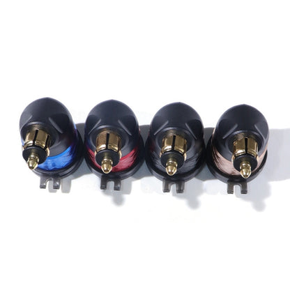 German EU Plug Special Motorcycle Elbow Charger Dual USB Voltmeter 4.2A Charger, Black, Blue, Gold