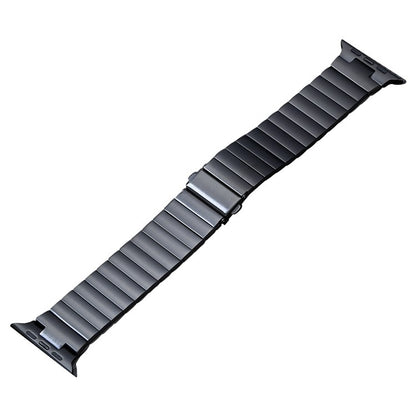 Flat Buckle Stainless Steel Watch Band, For Apple Watch SE 2023 44mm, For Apple Watch Ultra 49mm, For Apple Watch SE 2023 40mm, For Apple Watch Ultra 2 49mm, For Apple Watch Series 9 45mm, For Apple Watch SE 2022 40mm, For Apple Watch SE 2022 44mm     ...