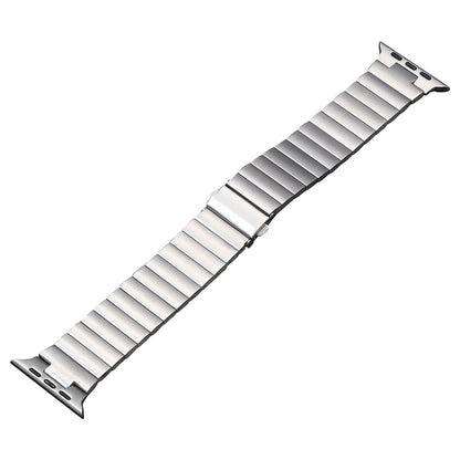 Flat Buckle Stainless Steel Watch Band, For Apple Watch SE 2023 44mm, For Apple Watch Ultra 49mm, For Apple Watch SE 2023 40mm, For Apple Watch Ultra 2 49mm, For Apple Watch Series 9 45mm, For Apple Watch SE 2022 40mm, For Apple Watch SE 2022 44mm     ...