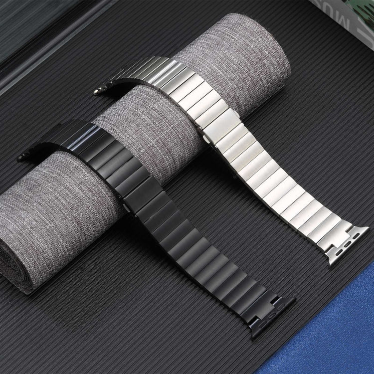 Flat Buckle Stainless Steel Watch Band, For Apple Watch SE 2023 44mm, For Apple Watch Ultra 49mm, For Apple Watch SE 2023 40mm, For Apple Watch Ultra 2 49mm, For Apple Watch Series 9 45mm, For Apple Watch SE 2022 40mm, For Apple Watch SE 2022 44mm     ...