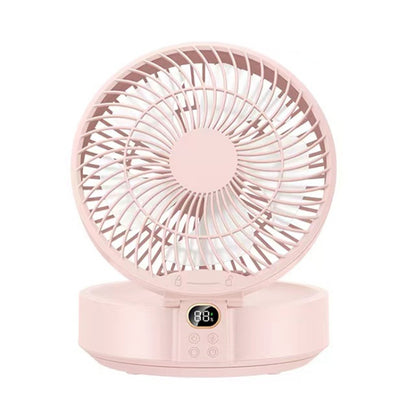 WSK302 Ventilateur mural avec tête pivotante 4000mAh et veilleuse