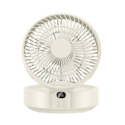 WSK302 Ventilateur mural avec tête pivotante 4000mAh et veilleuse
