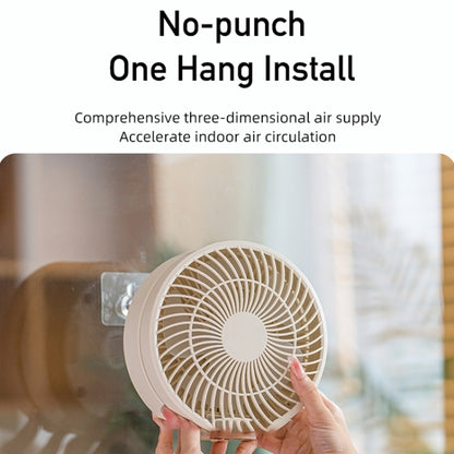 WSK302 Ventilateur mural avec tête pivotante 4000mAh et veilleuse
