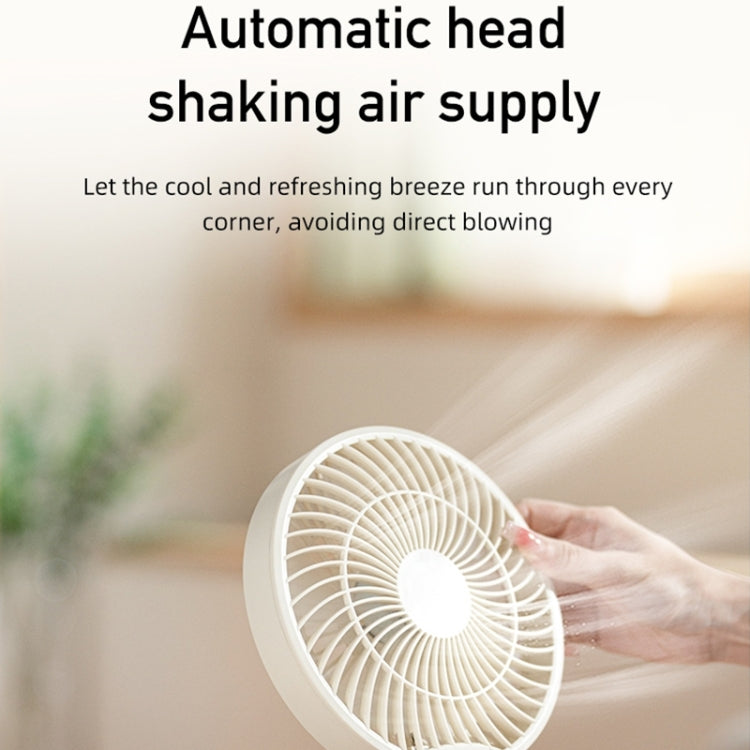 WSK302 Ventilateur mural avec tête pivotante 4000mAh et veilleuse