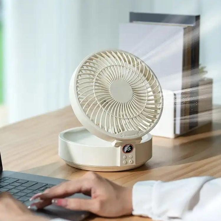 WSK302 Ventilateur mural avec tête pivotante 4000mAh et veilleuse