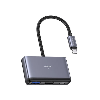 USAMS US-SJ627 4 in 1 Type-C Multifunctional Docking Station HUB, US-SJ627