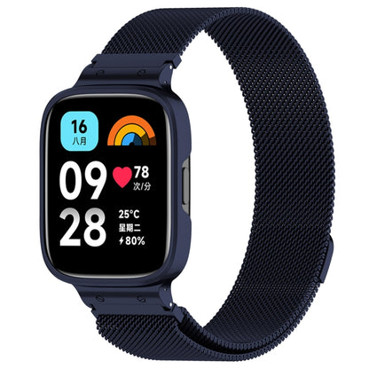 2 in 1 Milan Metal Watch Band with Watch Frame, For Redmi Watch 3 Lite / Watch 3 Active
