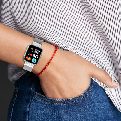 2 in 1 Milan Metal Watch Band with Watch Frame, For Redmi Watch 3 Lite / Watch 3 Active