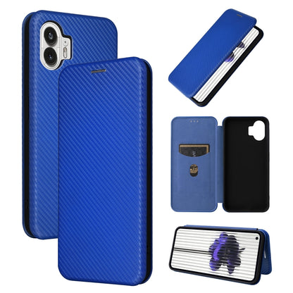 Carbon Fiber Texture Flip Leather Phone Case, For Nothing Phone 4a Pro, For Nothing Phone 4a, For Nothing Phone 3a Lite, For Nothing Phone 3 5G, For Nothing Phone 3a, For Nothing Phone 3a Pro, For Nothing CMF Phone 1, For Nothing Phone 2