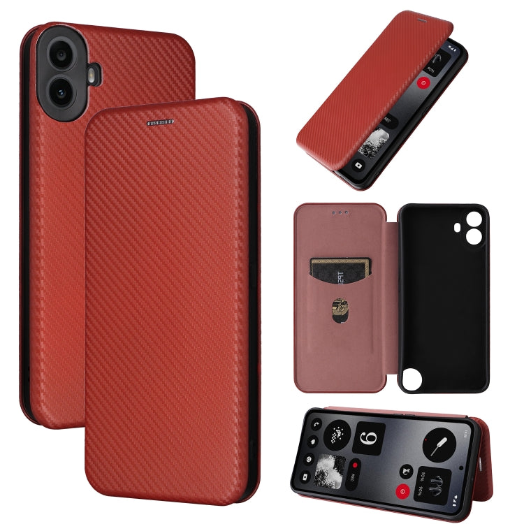 Carbon Fiber Texture Flip Leather Phone Case, For Nothing Phone 4a Pro, For Nothing Phone 4a, For Nothing Phone 3a Lite, For Nothing Phone 3 5G, For Nothing Phone 3a, For Nothing Phone 3a Pro, For Nothing CMF Phone 1, For Nothing Phone 2