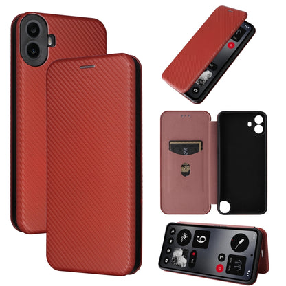 Carbon Fiber Texture Flip Leather Phone Case, For Nothing Phone 4a Pro, For Nothing Phone 4a, For Nothing Phone 3a Lite, For Nothing Phone 3 5G, For Nothing Phone 3a, For Nothing Phone 3a Pro, For Nothing CMF Phone 1, For Nothing Phone 2
