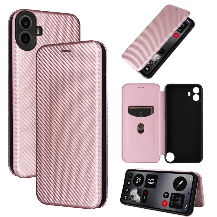 Carbon Fiber Texture Flip Leather Phone Case, For Nothing Phone 4a Pro, For Nothing Phone 4a, For Nothing Phone 3a Lite, For Nothing Phone 3 5G, For Nothing Phone 3a, For Nothing Phone 3a Pro, For Nothing CMF Phone 1, For Nothing Phone 2