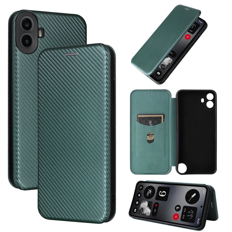 Carbon Fiber Texture Flip Leather Phone Case, For Nothing Phone 4a Pro, For Nothing Phone 4a, For Nothing Phone 3a Lite, For Nothing Phone 3 5G, For Nothing Phone 3a, For Nothing Phone 3a Pro, For Nothing CMF Phone 1, For Nothing Phone 2