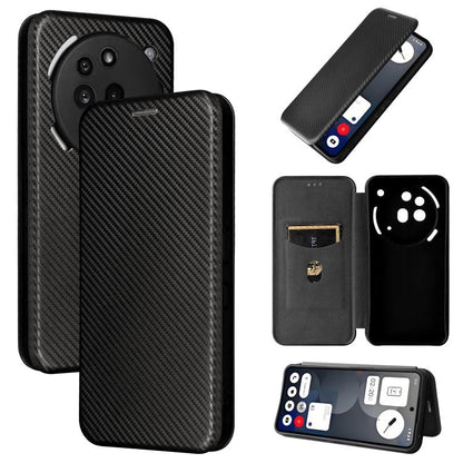 Carbon Fiber Texture Flip Leather Phone Case, For Nothing Phone 4a Pro, For Nothing Phone 4a, For Nothing Phone 3a Lite, For Nothing Phone 3 5G, For Nothing Phone 3a, For Nothing Phone 3a Pro, For Nothing CMF Phone 1, For Nothing Phone 2