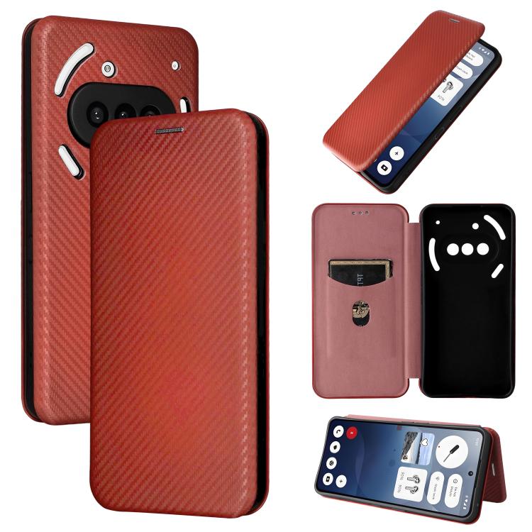 Carbon Fiber Texture Flip Leather Phone Case, For Nothing Phone 4a Pro, For Nothing Phone 4a, For Nothing Phone 3a Lite, For Nothing Phone 3 5G, For Nothing Phone 3a, For Nothing Phone 3a Pro, For Nothing CMF Phone 1, For Nothing Phone 2