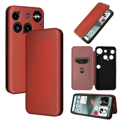 Carbon Fiber Texture Flip Leather Phone Case, For Nothing Phone 4a Pro, For Nothing Phone 4a, For Nothing Phone 3a Lite, For Nothing Phone 3 5G, For Nothing Phone 3a, For Nothing Phone 3a Pro, For Nothing CMF Phone 1, For Nothing Phone 2