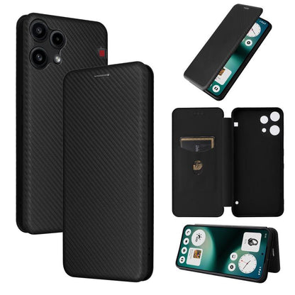 Carbon Fiber Texture Flip Leather Phone Case, For Nothing Phone 4a Pro, For Nothing Phone 4a, For Nothing Phone 3a Lite, For Nothing Phone 3 5G, For Nothing Phone 3a, For Nothing Phone 3a Pro, For Nothing CMF Phone 1, For Nothing Phone 2