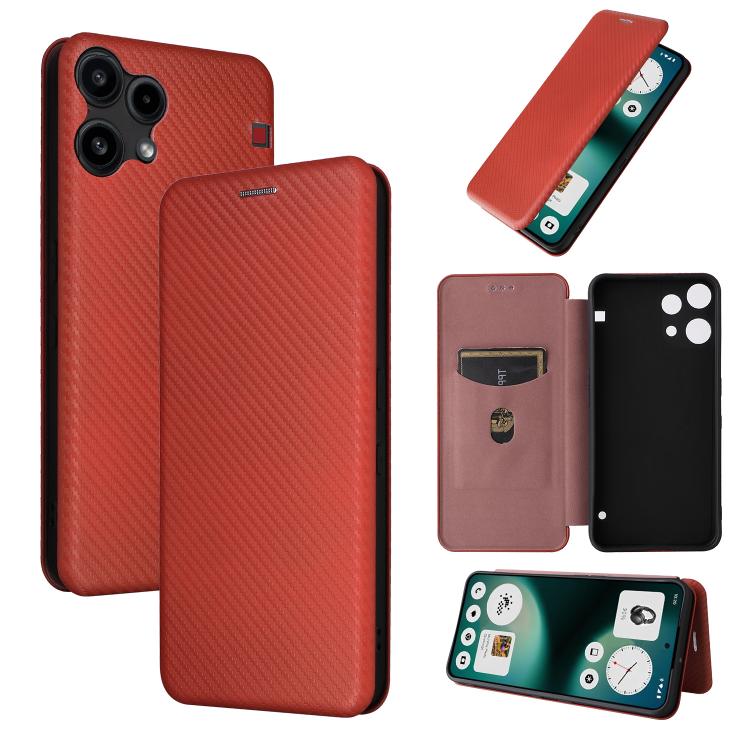 Carbon Fiber Texture Flip Leather Phone Case, For Nothing Phone 4a Pro, For Nothing Phone 4a, For Nothing Phone 3a Lite, For Nothing Phone 3 5G, For Nothing Phone 3a, For Nothing Phone 3a Pro, For Nothing CMF Phone 1, For Nothing Phone 2