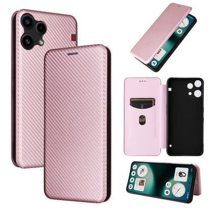 Carbon Fiber Texture Flip Leather Phone Case, For Nothing Phone 4a Pro, For Nothing Phone 4a, For Nothing Phone 3a Lite, For Nothing Phone 3 5G, For Nothing Phone 3a, For Nothing Phone 3a Pro, For Nothing CMF Phone 1, For Nothing Phone 2