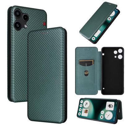 Carbon Fiber Texture Flip Leather Phone Case, For Nothing Phone 4a Pro, For Nothing Phone 4a, For Nothing Phone 3a Lite, For Nothing Phone 3 5G, For Nothing Phone 3a, For Nothing Phone 3a Pro, For Nothing CMF Phone 1, For Nothing Phone 2