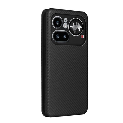 Carbon Fiber Texture Flip Leather Phone Case, For Nothing Phone 4a Pro, For Nothing Phone 4a, For Nothing Phone 3a Lite, For Nothing Phone 3 5G, For Nothing Phone 3a, For Nothing Phone 3a Pro, For Nothing CMF Phone 1, For Nothing Phone 2