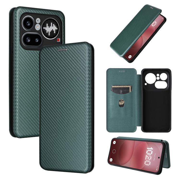 Carbon Fiber Texture Flip Leather Phone Case, For Nothing Phone 4a Pro, For Nothing Phone 4a, For Nothing Phone 3a Lite, For Nothing Phone 3 5G, For Nothing Phone 3a, For Nothing Phone 3a Pro, For Nothing CMF Phone 1, For Nothing Phone 2