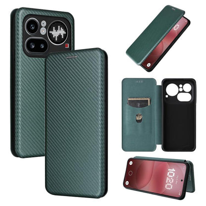 Carbon Fiber Texture Flip Leather Phone Case, For Nothing Phone 4a Pro, For Nothing Phone 4a, For Nothing Phone 3a Lite, For Nothing Phone 3 5G, For Nothing Phone 3a, For Nothing Phone 3a Pro, For Nothing CMF Phone 1, For Nothing Phone 2