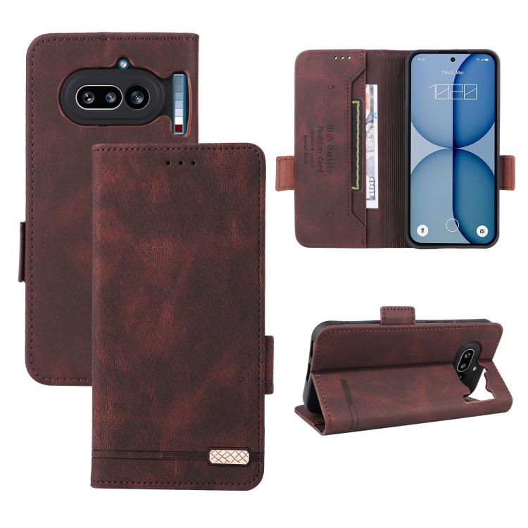 Magnetic Clasp Leather Phone Case, For Nothing Phone 4a Pro, For Nothing Phone 4a, For Nothing Phone 3a Lite, For Nothing Phone 2a, For Nothing Phone 2